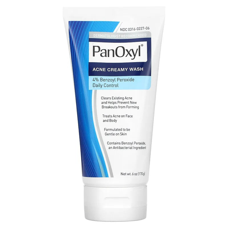 Antimicrobial Acne Creamy Wash Benzoyl Peroxide 4% Daily Control 170g